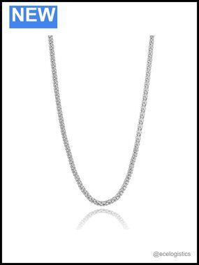 Sterling silver 1.5mm popcorn chain necklace 24"